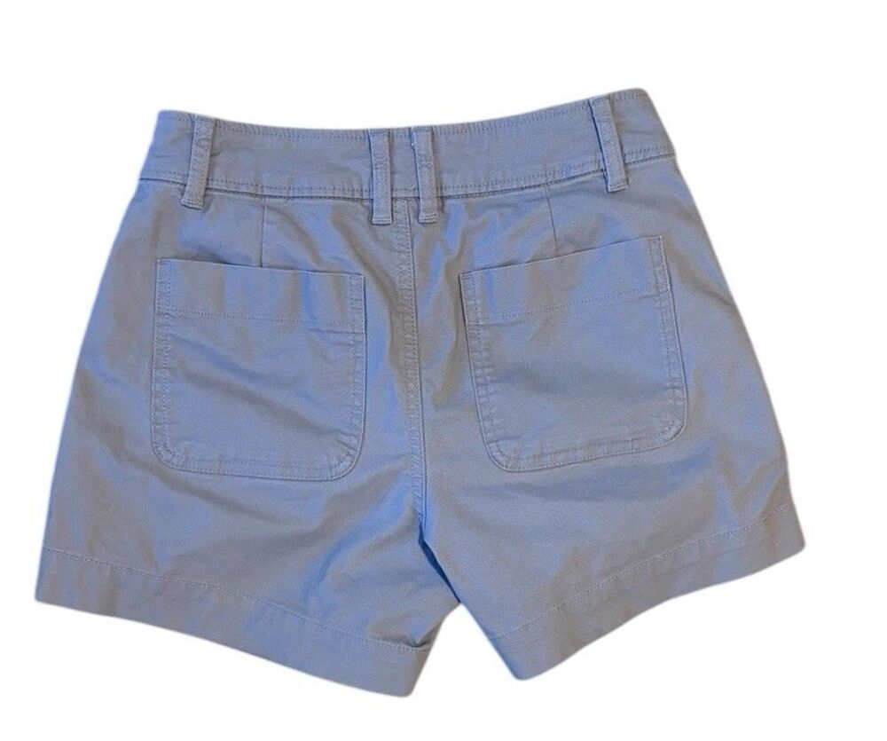 A New Day Stretch Elastizado Chino Shorts Women's Size 4 Gray 4.5" inseam Pocket - Picture 3 of 13